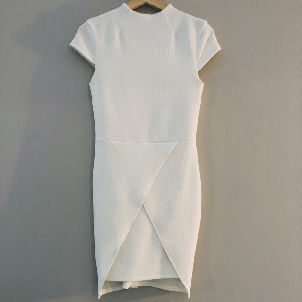 White ASOS body con dress